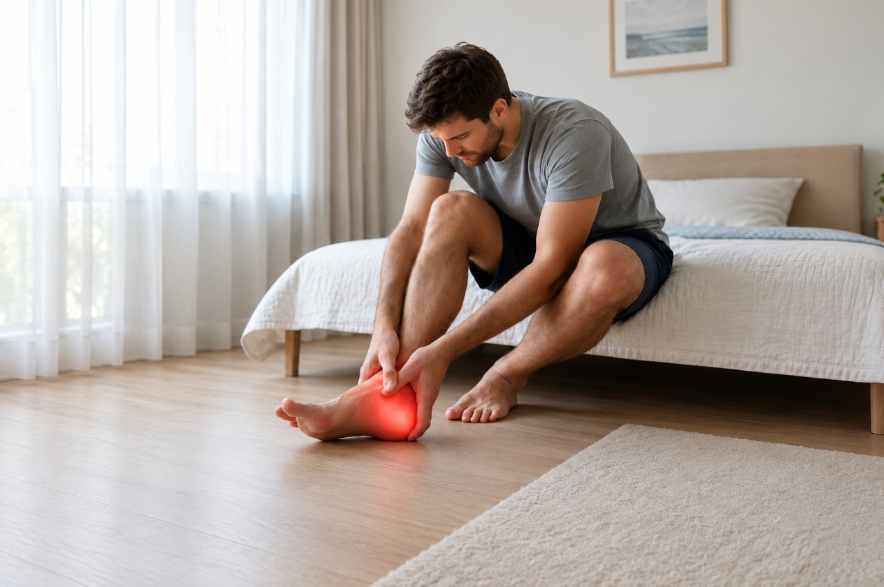 heel pain when waking up